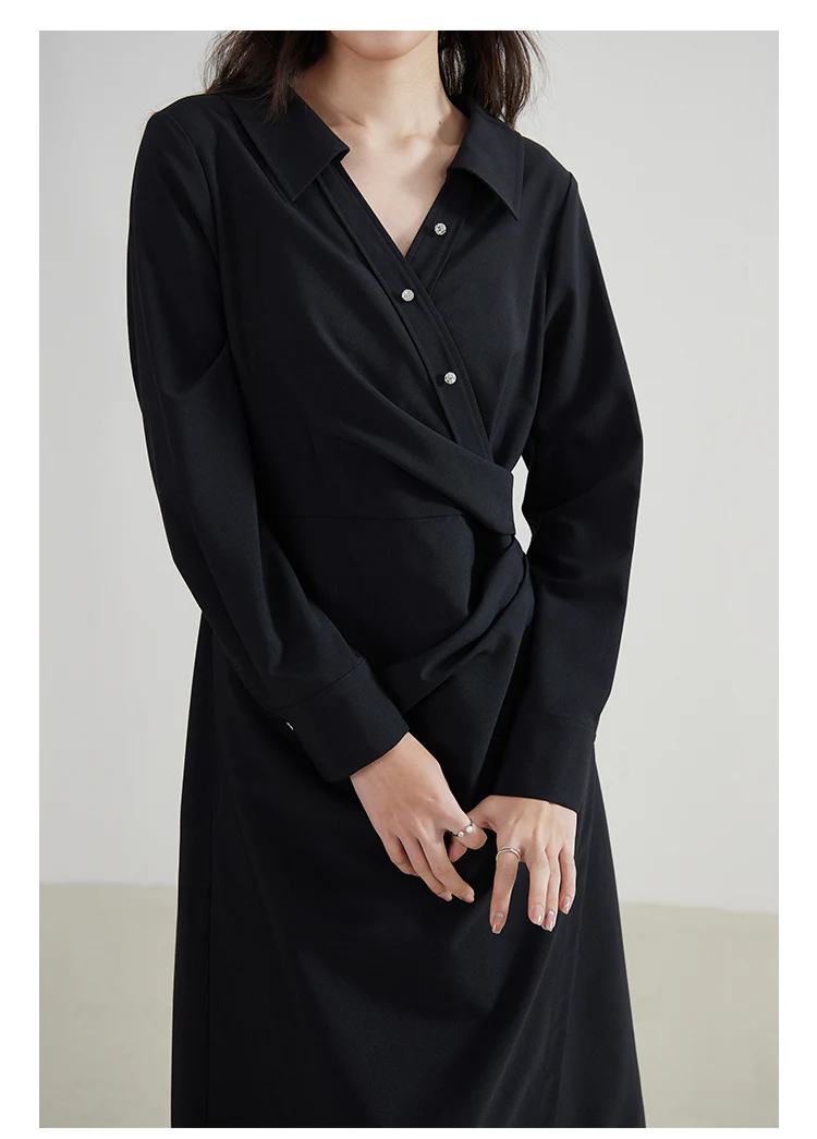 Title 12, Womens High Waist Slimming Shirt Dress