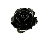 Anel gótico ajustável de flor negra. Adicione um toque sombrio e elegante ao seu visual. Ajuste perfeito e estilo gótico garantido! — foto 4