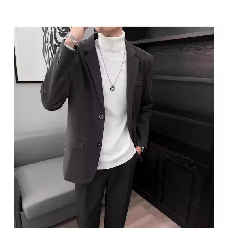 Jaqueta Coreana Masculina Casual Cor Sólida Versátil Ideal para Uso Diário Conforto e Estilo Design Moderno Perfeita para Diversas Ocasiões — foto 4
