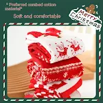 Women's Fashion Combed Cotton Mid-calf Elk Socks, soft and comfortable, perfect for everyday wear, warm and cozy for the — photo 6