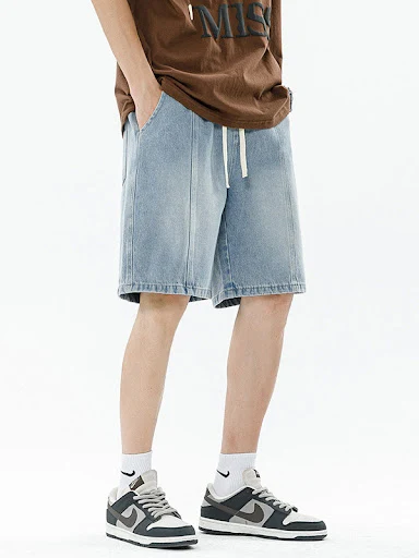 Title 5, Heren Loose Casual Cropped Broek Zomerse Stijl ...