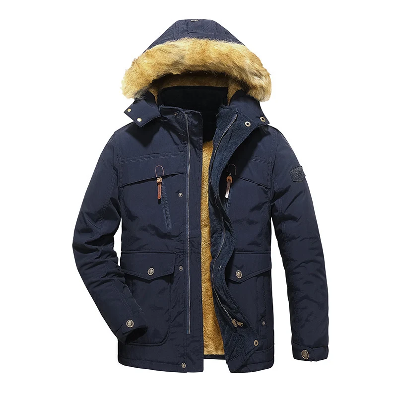 Title 9, Mens Mid-length Winter Thickened Cotton Polyes...