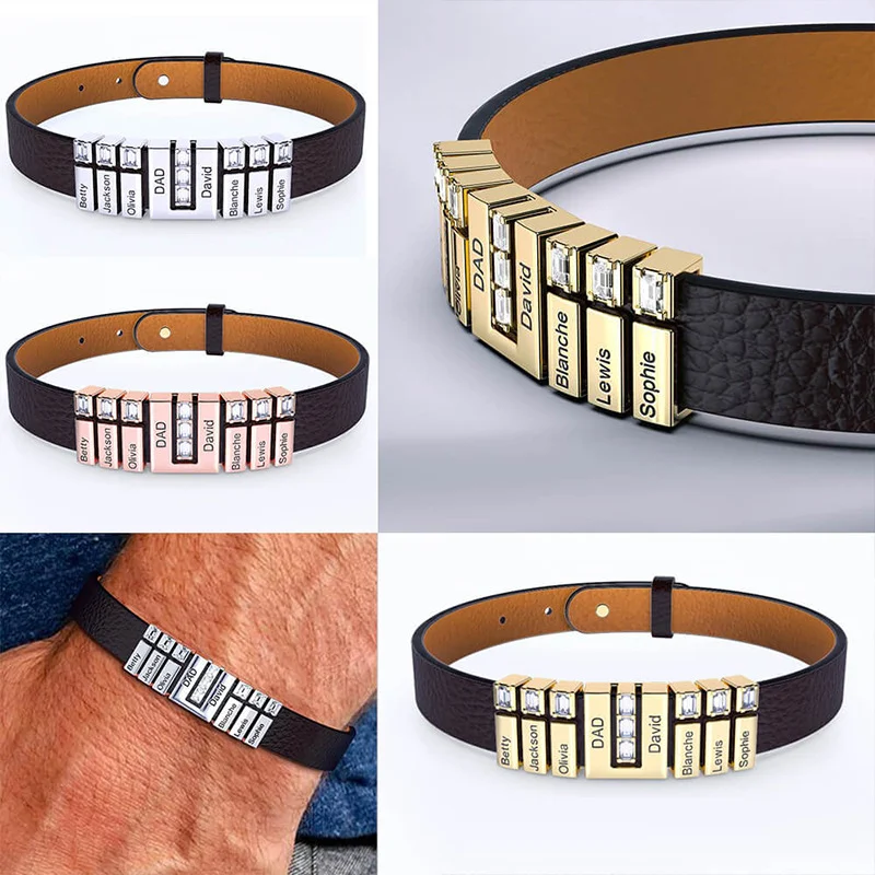 Pulseira masculina casual de couro sintético com cordão, acessório elegante e moderno, perfeito para uso diário, leve e confortável. — foto 4