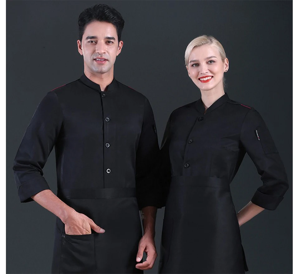 Title 2, Chefs Work Clothes With Seven-Cent Sleeves. Du...