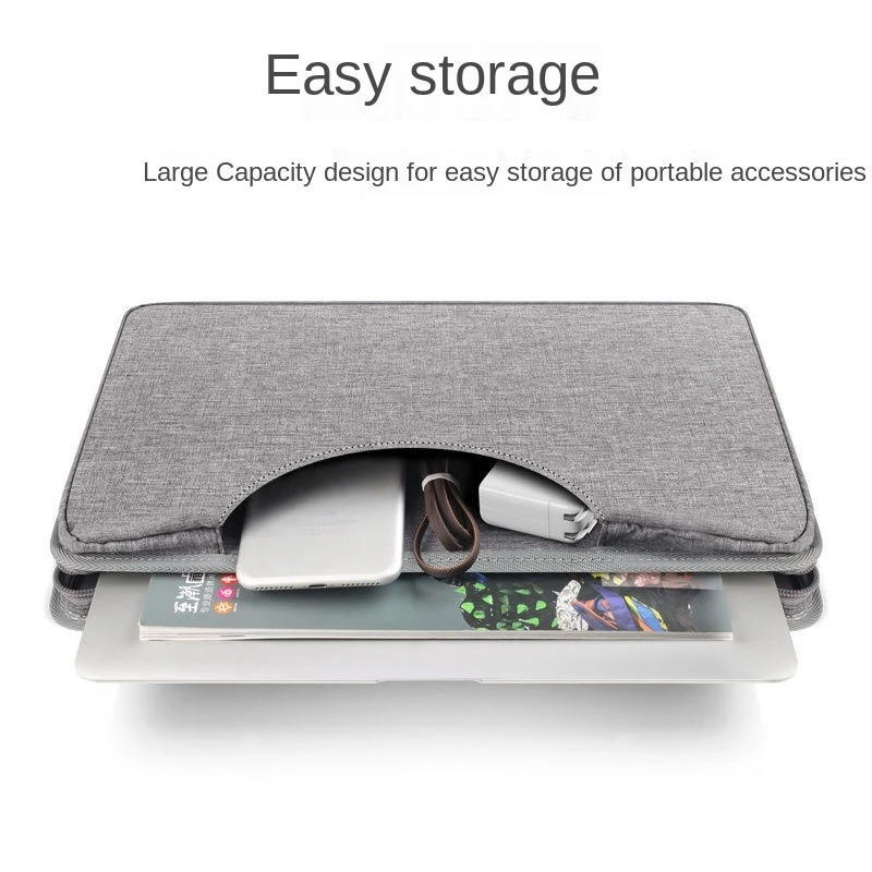 Bolsa para notebook de tecido Oxford, elegante e resistente. Perfeita para transportar seu computador e cadernos com segurança e estilo. — foto 1