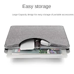 Bolsa para notebook de tecido Oxford, elegante e resistente. Perfeita para transportar seu computador e cadernos com segurança e estilo. — foto 1