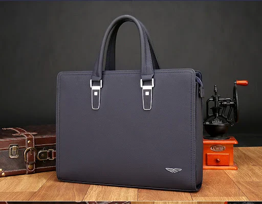Title 2, Bolsa de mão masculina, pasta executiva, mensag...