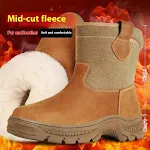 Warm Fur Integrated Wool Boots Waterproof Non-slip Platform Cotton Shoes — photo 6