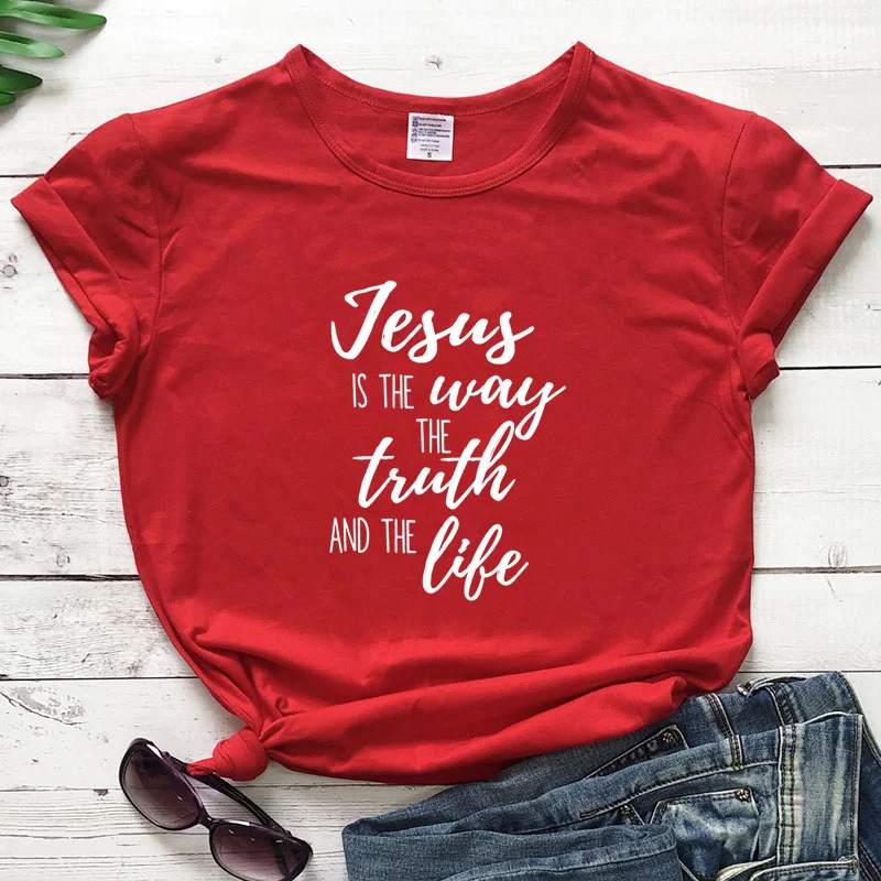 T-shirt Gesù è la via, la verità e la vita, manica corta — foto 3