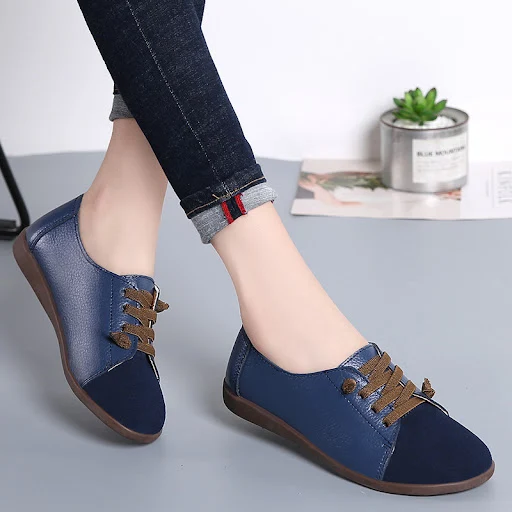 Title 8, Leather soft sole flat shoes for ultimate comfo...