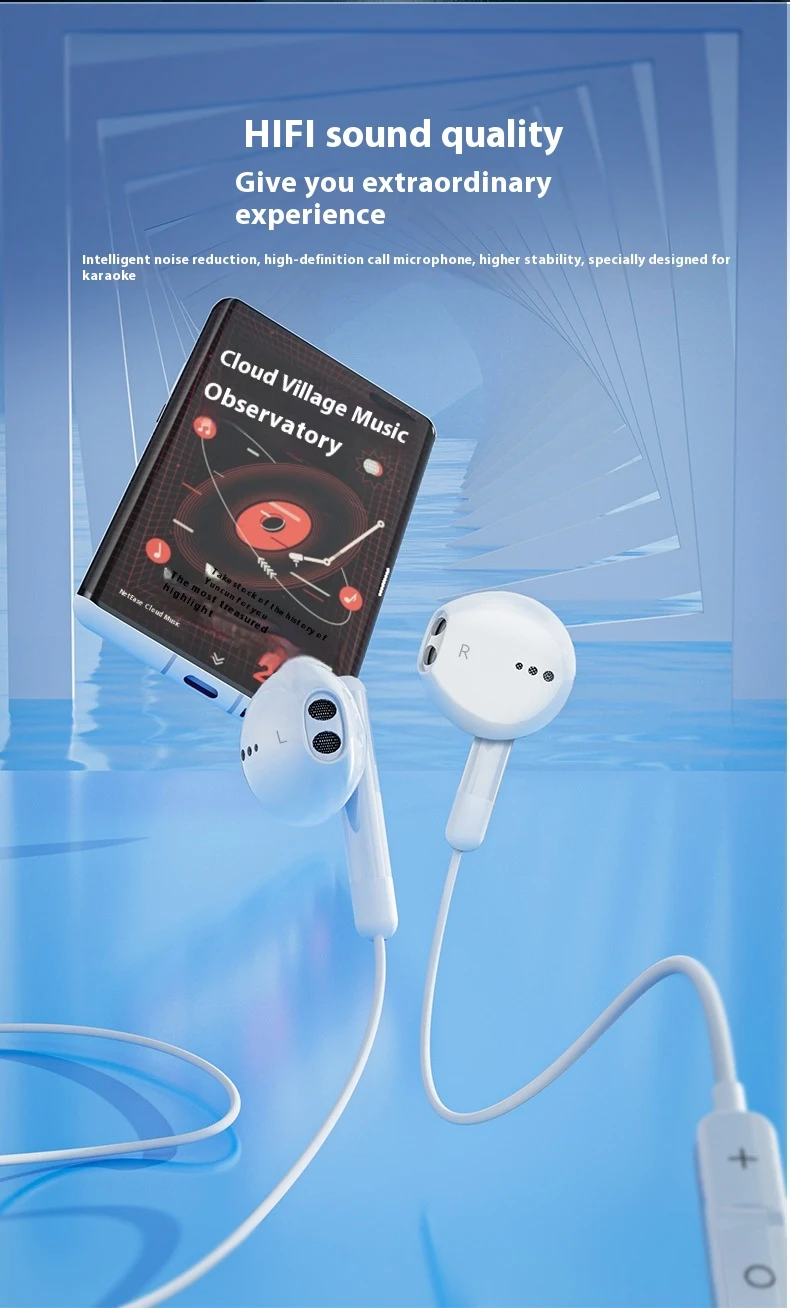 Title 3, Creative Semi In Ear 3.5mm Wired Earphones