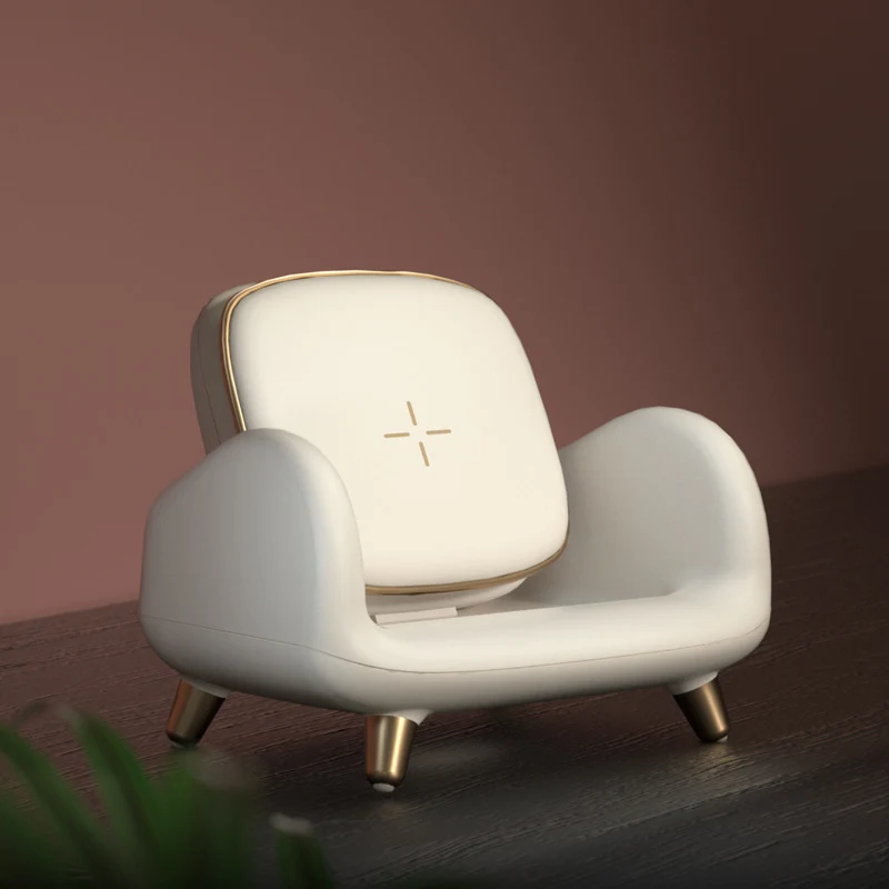 Title 3, Sofa Chair with Wireless Fast Charger. Enjoy co...