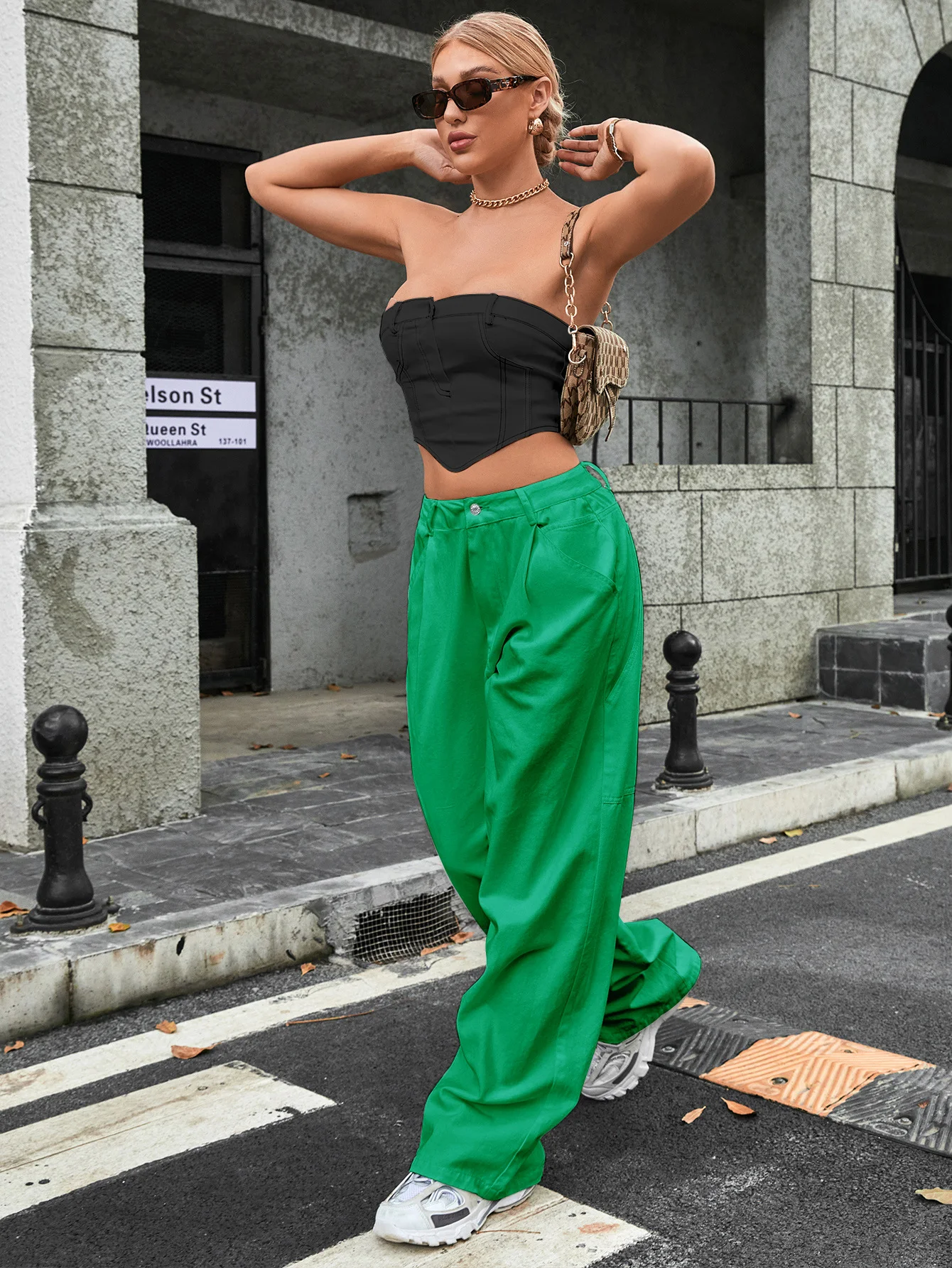 Title 22, Damesmode Trendy High Waist Loose Denim Trouser...