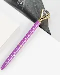 Purple with white dots
