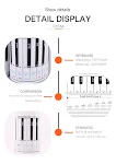 Simulação de Piano 88 Teclas e Papel para Prática de Caligrafia. Aprimore suas habilidades musicais e caligráficas com este material completo. — foto 10