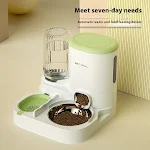 Automatic Cat Bowl with Integrated Water Fountain Double Stainless Steel Bowls, Provides Fresh Food & Water, Convenient — photo 7