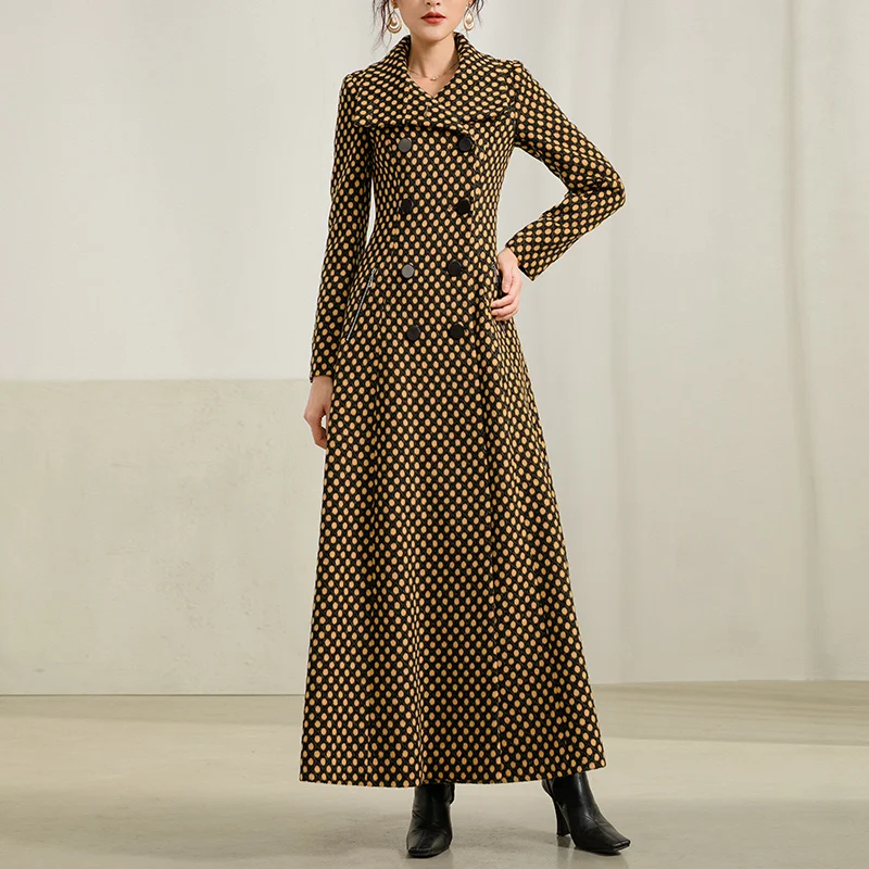Title 2, Mid-length all-match high-end womens woolen co...