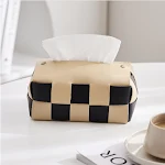 Nordic Checkerboard Paper Towel Box Decoration for kitchen or bathroom, stylish design, keeps towels dry and clean, easy — photo 7