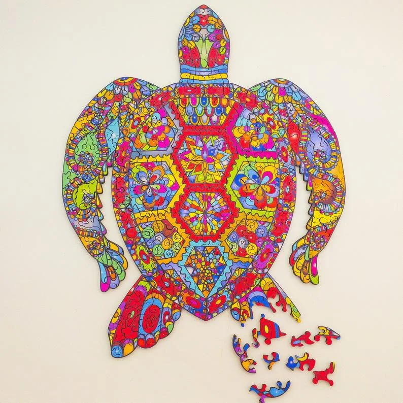 Title 5, DIY Wooden Puzzle for Adults and Children, Anim...