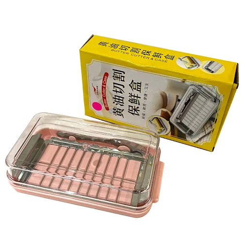 Title 2, Stainless Steel Butter Dish with Plastic Lid ke...