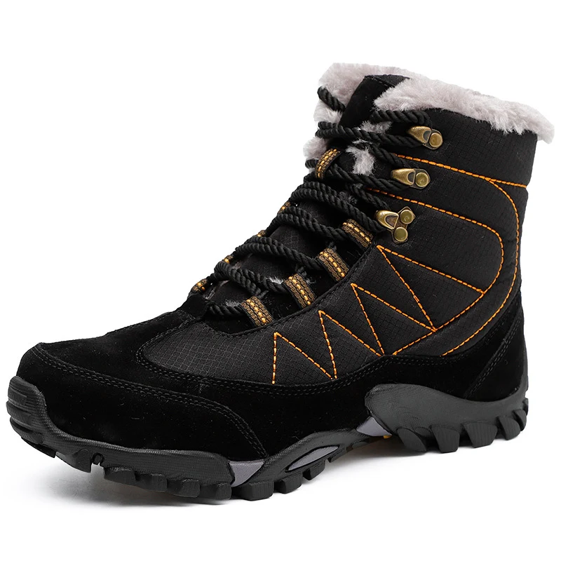 Botas de neve Winter Martin para casais Calçados de algodão para escalada ao ar livre Sapatos de inverno masculinos e femininos Conforto e aquecimento — foto 9