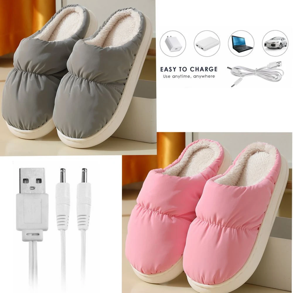 Title 1, New Womens USB Heating Down Slippers