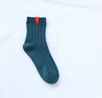 Female tube thick line cotton socks solid color cloth standard pile socks — photo 1
