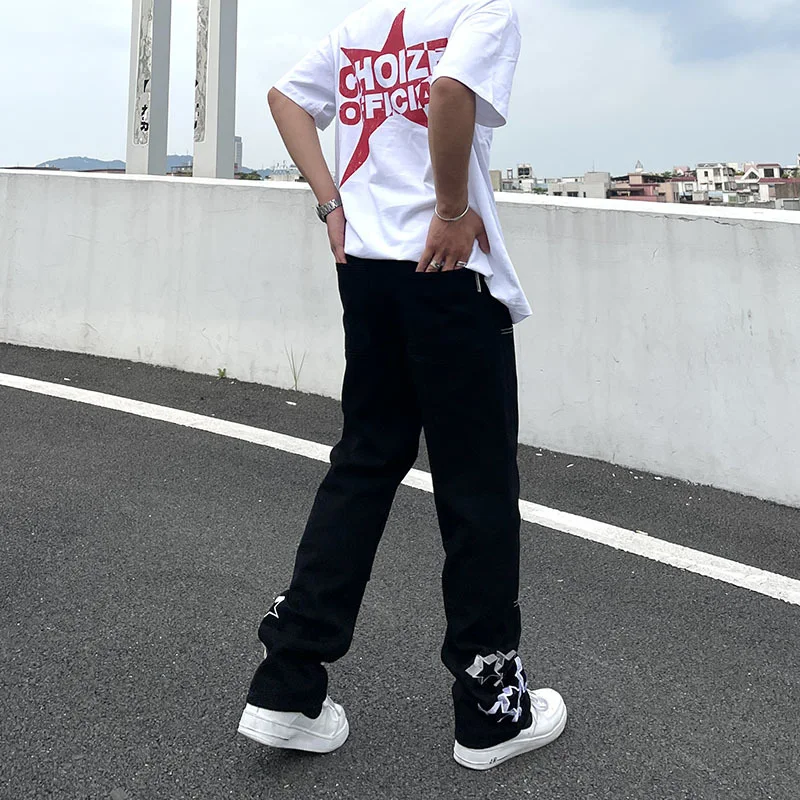 American Casual Vibe XINGX Embroidered Jeans. Experience ultimate comfort and style for a relaxed, modern look. Perfect — photo 7