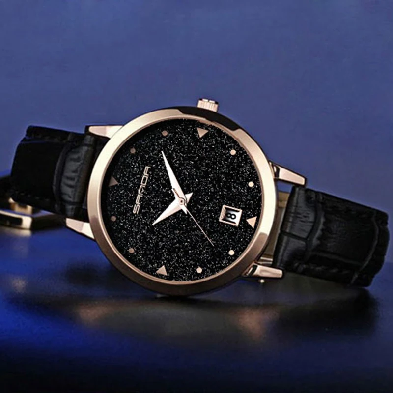 Relógio Feminino Star Quartzo Movimento Elegante Design Pulseira Delicada Resistente à Água Presente Perfeito para Mulheres — foto 3