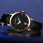Relógio Feminino Star Quartzo Movimento Elegante Design Pulseira Delicada Resistente à Água Presente Perfeito para Mulheres — foto 3