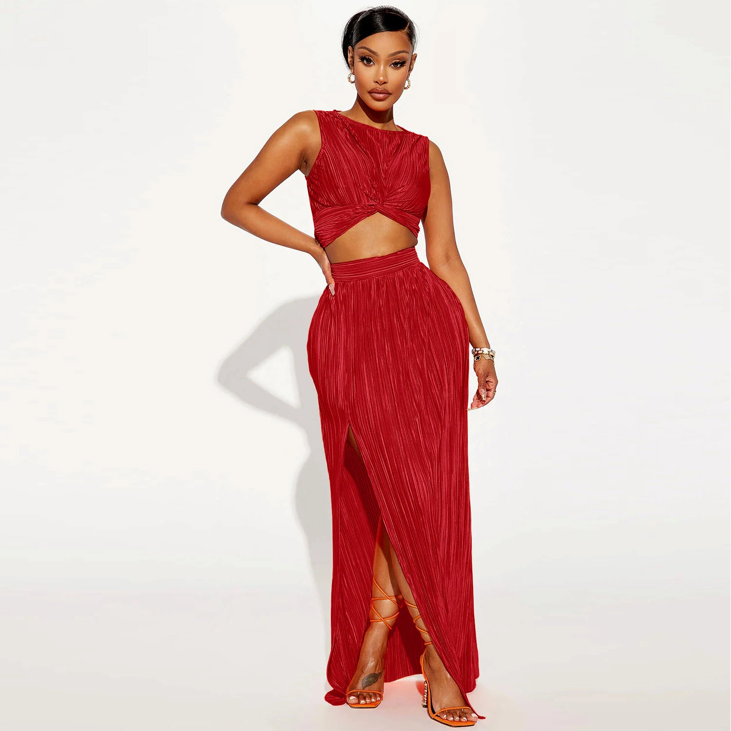 Title 9, European And American Womens Clothing Slit Dre...