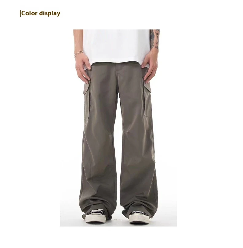 Title 8, American Workwear Micro-pull Wide-leg Casual Pants