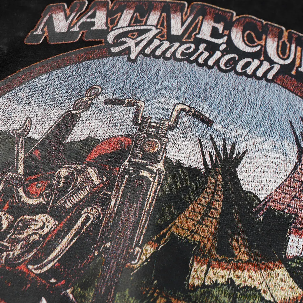 Title 3, Moletom com capuz masculino estampado de moto, ...