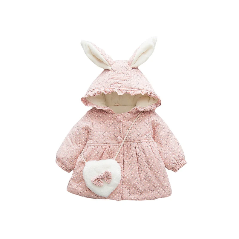 Girls' cotton winter coat, soft and warm, perfect for cold weather. Keeps little ones cozy, comfortable, and protected f — photo 2