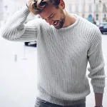 Suéter de tricô masculino — foto 4