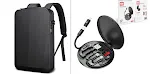 Heren waterdichte hardcase laptop rugzak voor zaken. Plastic hardshell computer rugzak, perfect voor zakelijk gebruik en bescherming van uw laptop. — foto 4