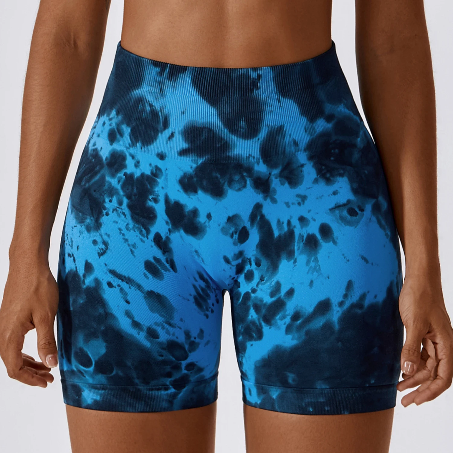 Naadloze yoga sportshorts met heupverhoging, goede kwaliteit, ideaal voor fitness en sporten met comfort. — foto 15
