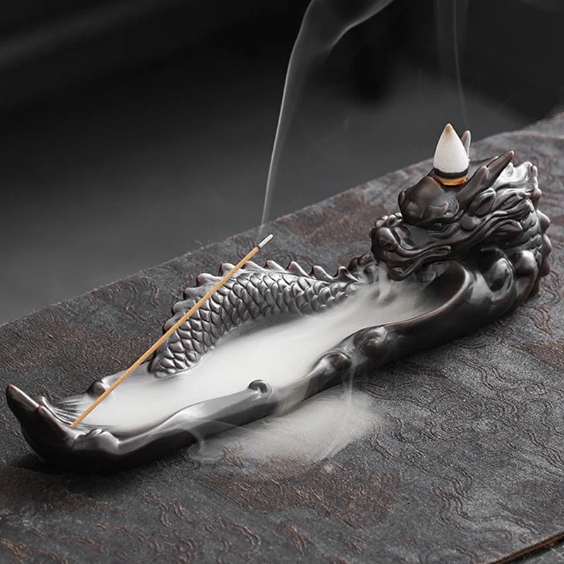 Quemador de incienso cerámico creativo Adornos para el hogar y la relajación Difusor de aromas para meditación, yoga y alivio del estrés. — foto 10
