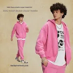Moletom masculino com capuz, desgastado, vintage, encerado e com aspecto envelhecido. Conforto e estilo para o dia a dia com um toque retrô. — foto 3
