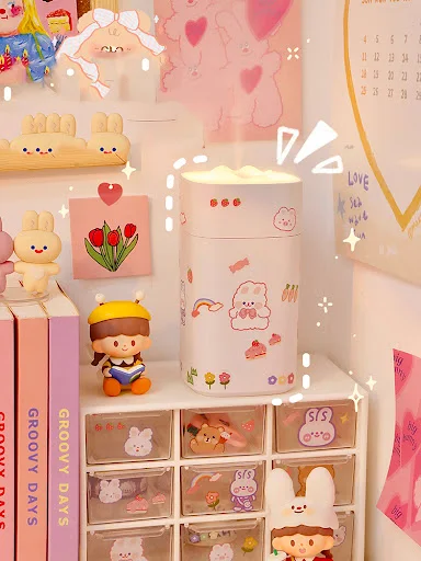 Title 6, Big Spray Desktop Humidifier Mini, Small, Home,...