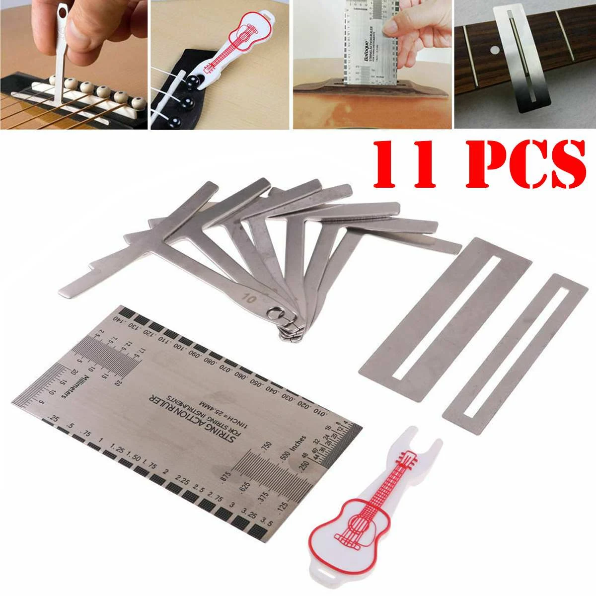 Title 4, 11 Pcs Guitar 4 In 1 Repair Tool Kit. Essential...
