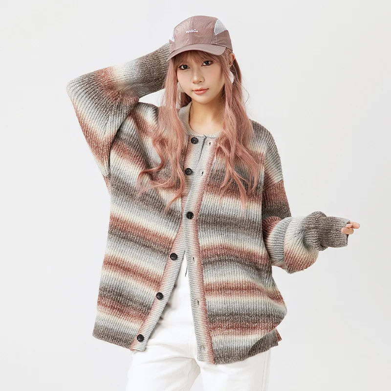 Title 2, Cardigan gebreide sweaterjas voor koppels, warm...