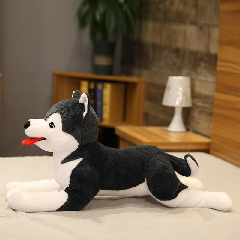 Title 1, Husky With Tongue Out plush dog rag doll, a sof...