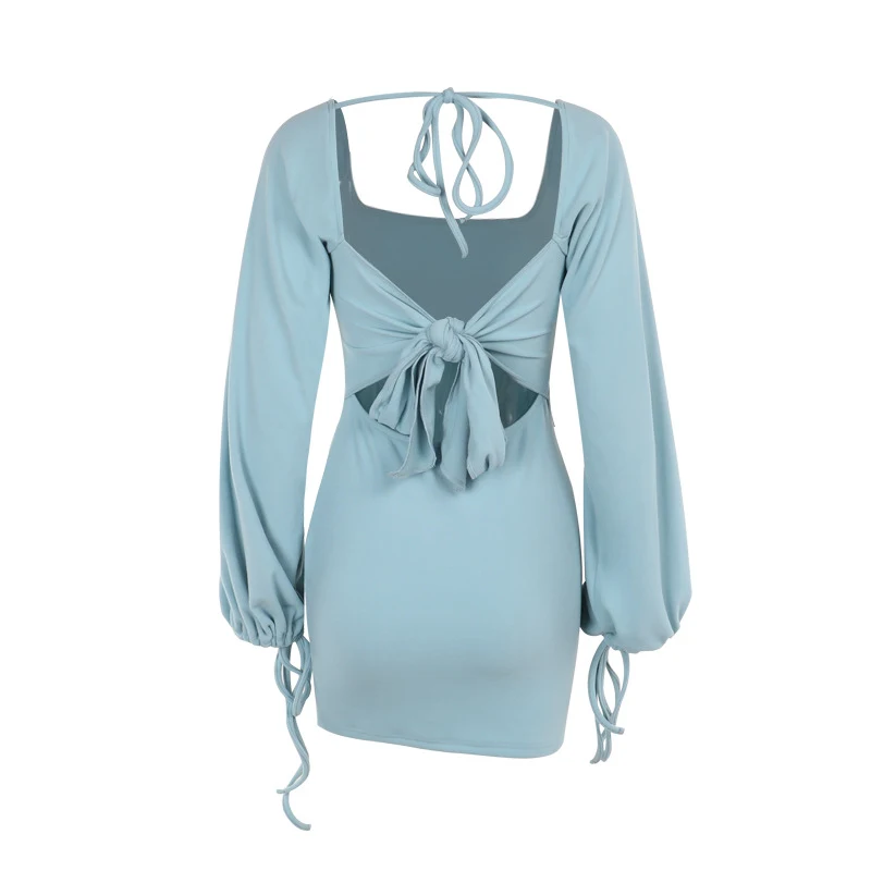 Title 19, Womens Sheath Slim Fit Backless Dress Elegant ...