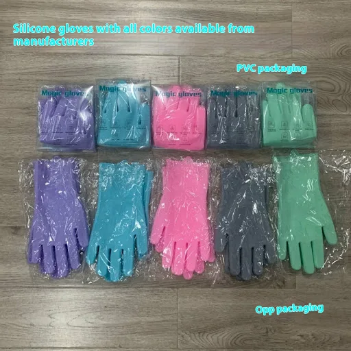 Title 19, Silicone Dishwashing Magic Gloves Heat Resistan...