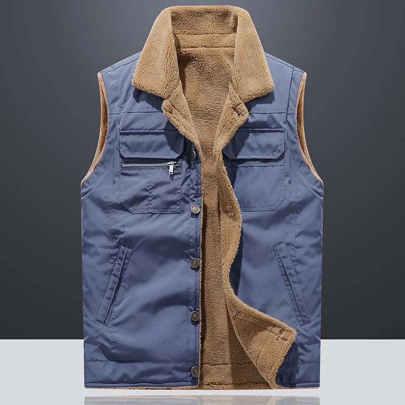 Title 5, Mens Lambswool Vest Autumn and Winter Plus Siz...