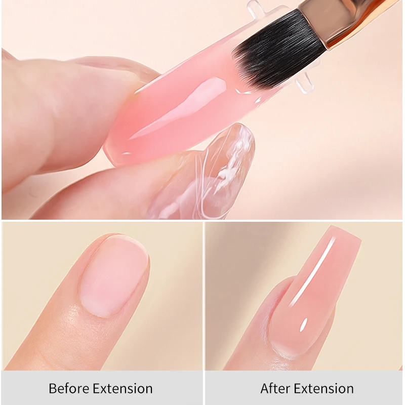 Title 16, 15ml Nail Extension Gel Kit Soak Off UV Acrylic...