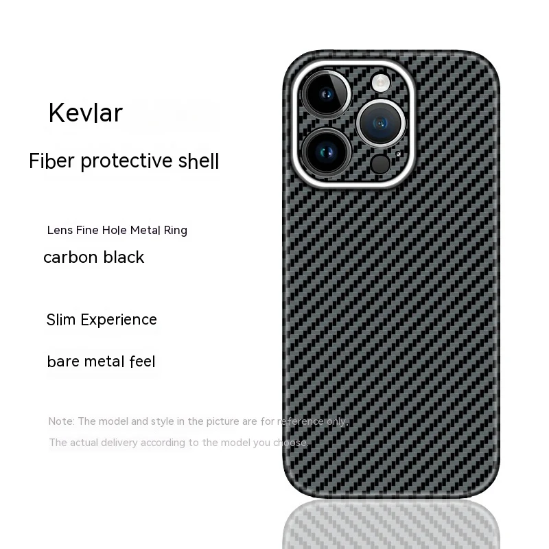 Capa protetora para celular de Kevlar e fibra de carbono. Resistência e proteção premium, design elegante para seu smartphone. — foto 5