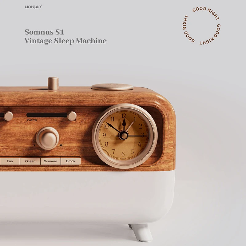 Retro Ambience Light Portable Alarm Clock Speaker for a stylish wake up. Enjoy vintage sound and light, creating the per — photo 4