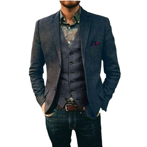 Title 6, Mens Casual Suit Vest and Pants for a modern a...